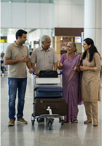 Happy travellers
